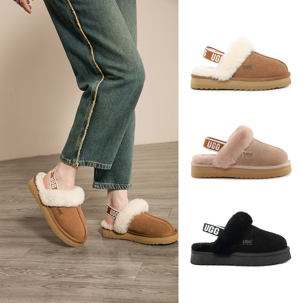 [무료배송] 호주정품 디케이 코라 밴딩 어그 슬리퍼 (굽3.5cm) DK UGG CORA DK092