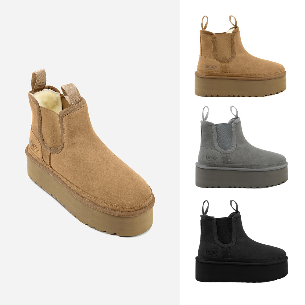 [무료배송] 호주정품 오즈라나 플랫폼 첼시 어그 부츠 (굽 5cm) OZLANA UGG OZ0007