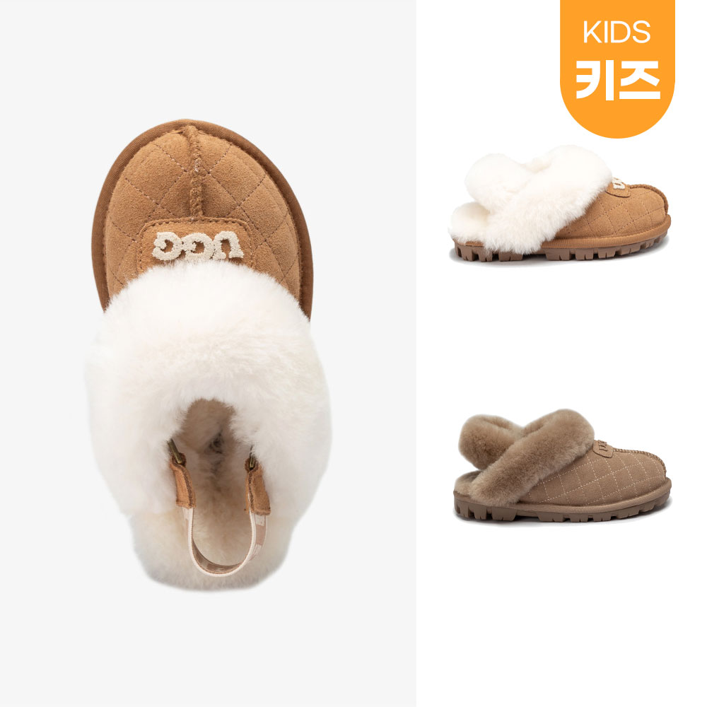 [무료배송] 호주정품 오즈웨어 키즈 코케트 마테라세 탈부착 밴딩 슬리퍼 OZWEAR UGG OB114KMDE